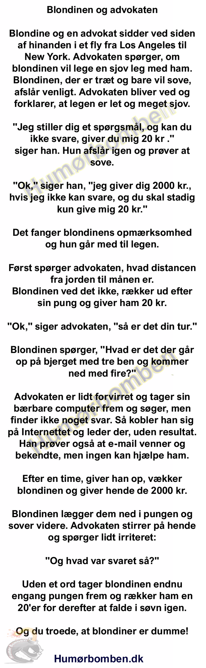 Blondinen og advokaten