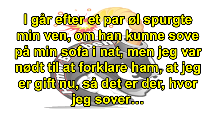 I går efter et par øl