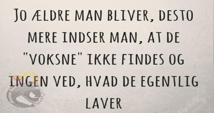 Jo ældre man bliver, desto mere indser man