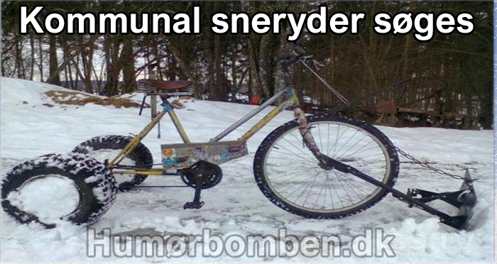 Kommunal sneryder søges