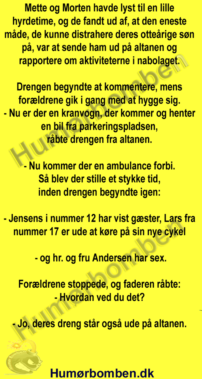 Mette og Morten havde lyst til en lille hyrdetime
