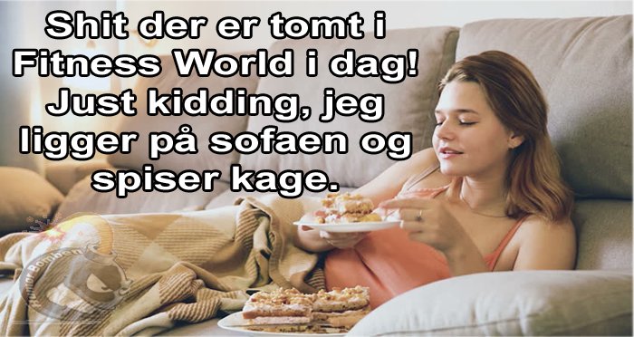 Shit der er tomt i Fitness World i dag