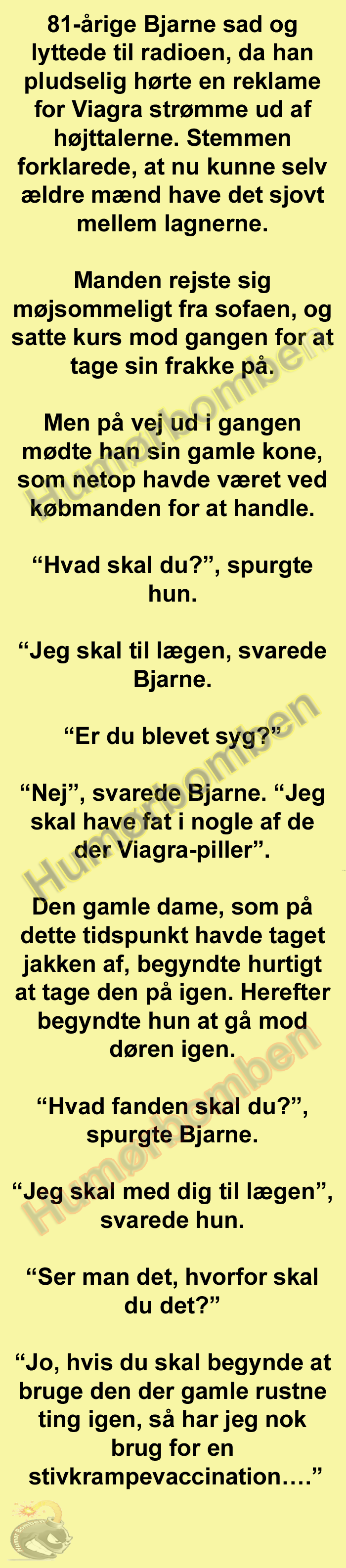 81-årige Bjarne sad og lyttede til radioen