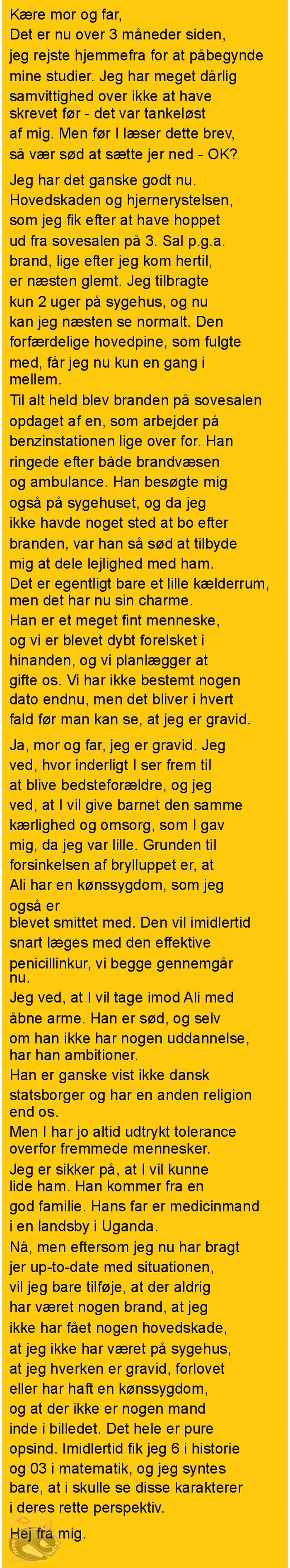 Kære mor og far