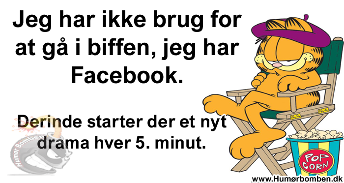 Jeg har ikke brug for at gå i biffen, jeg har Facebook
