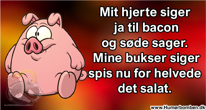 Mit hjerte siger ja til bacon og søde sager