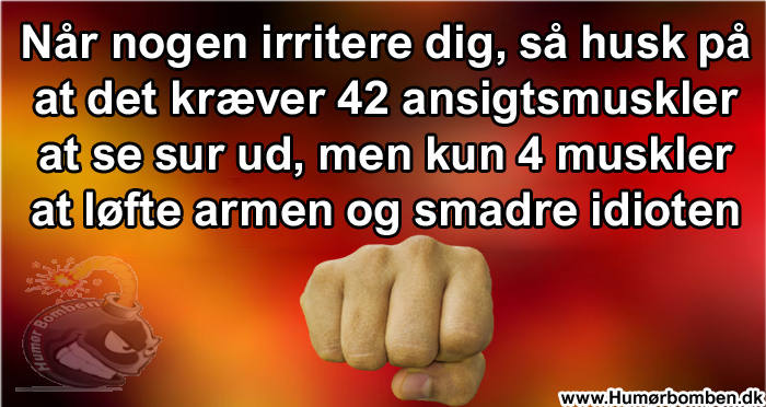 Når nogen irritere dig