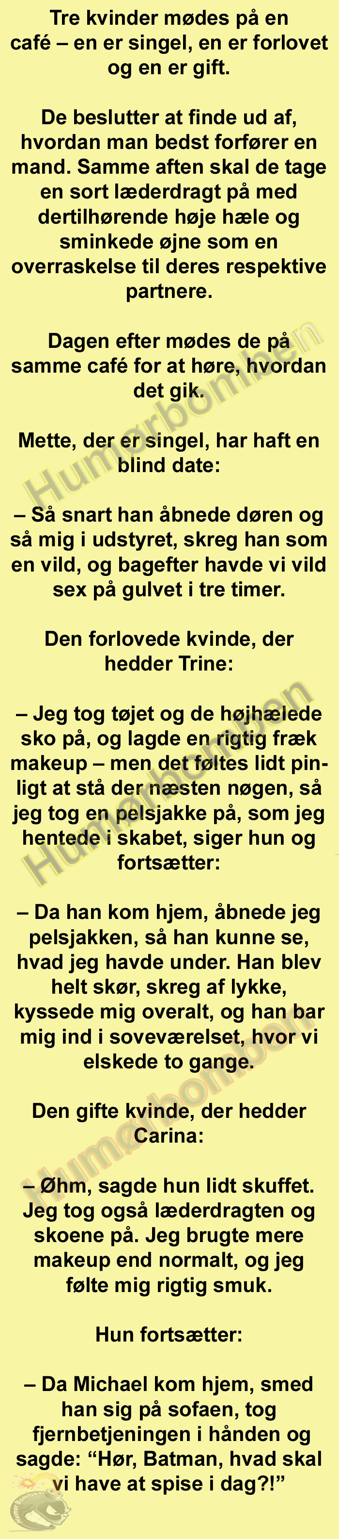 Tre kvinder mødes på en café