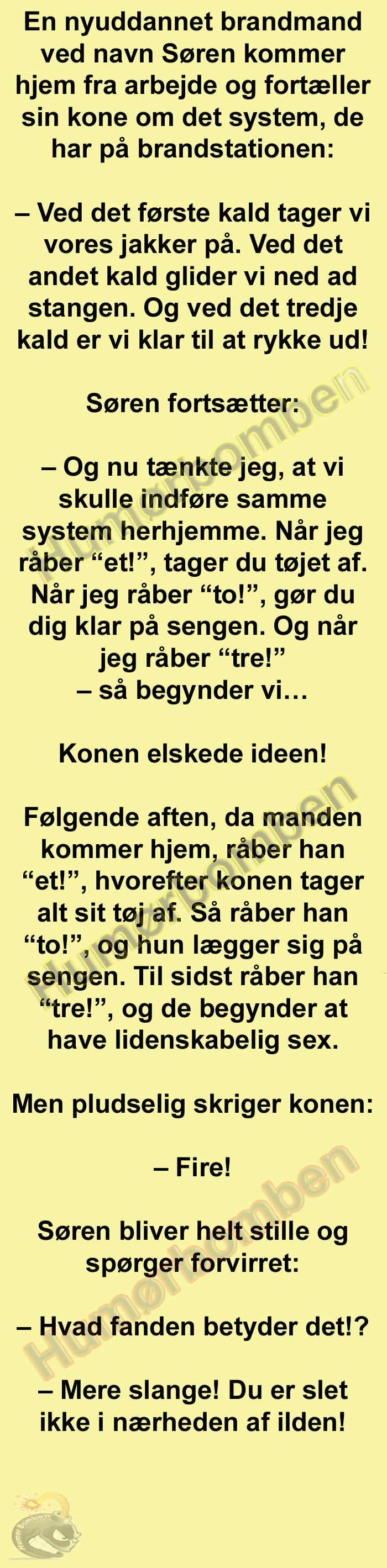 En nyuddannet brandmand
