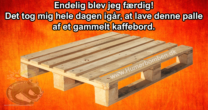 Lave denne palle af et gammelt kaffebord