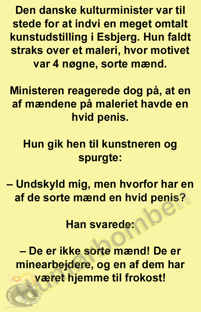 Den danske kulturminister var til stede for at indvi en meget omtalt kunstudstilling