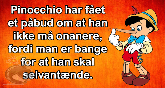 Pinocchio har fået et påbud