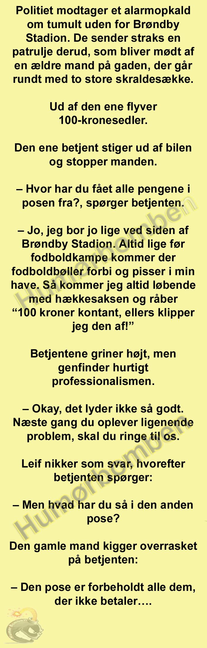 Politiet modtager et alarmopkald om tumult uden for Brøndby Stadion