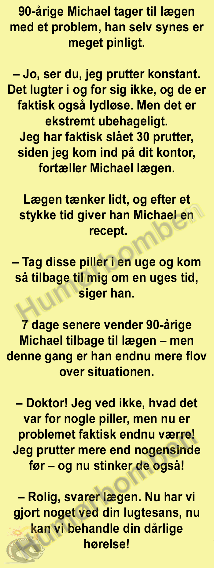 90-årige Michael tager til lægen