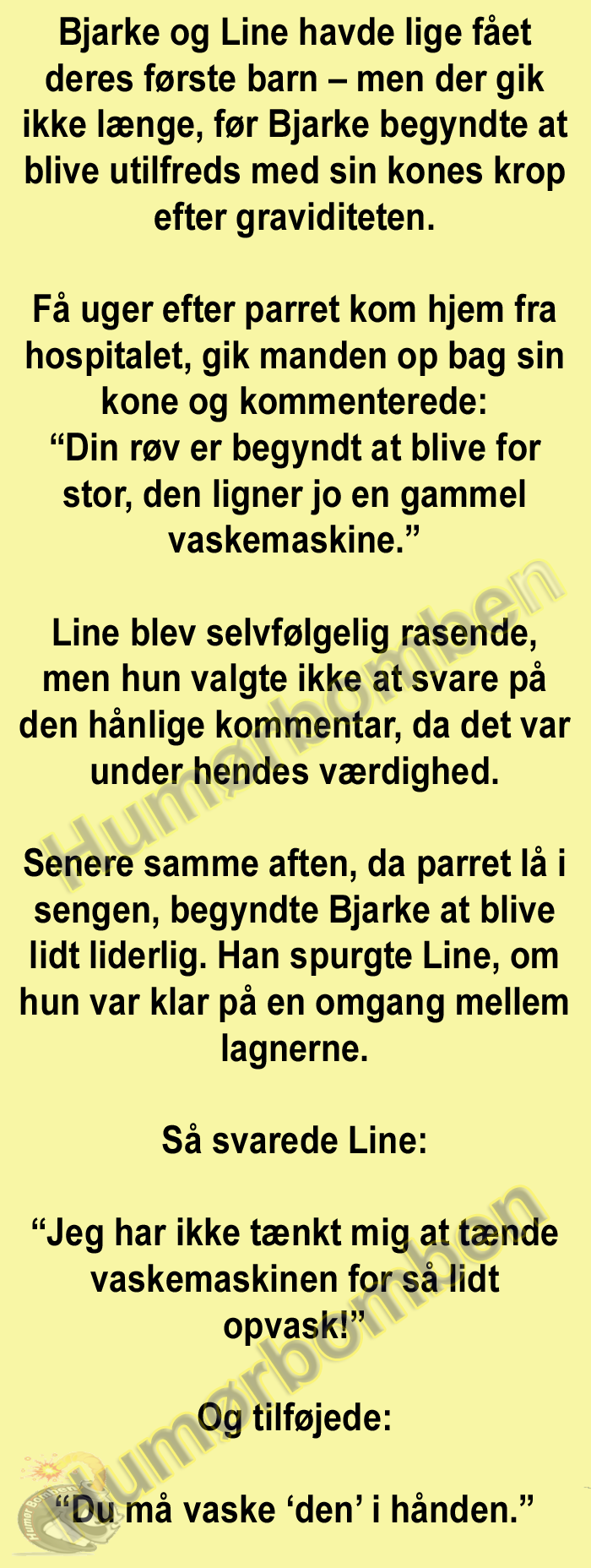 Bjarke og Line havde lige fået deres første barn
