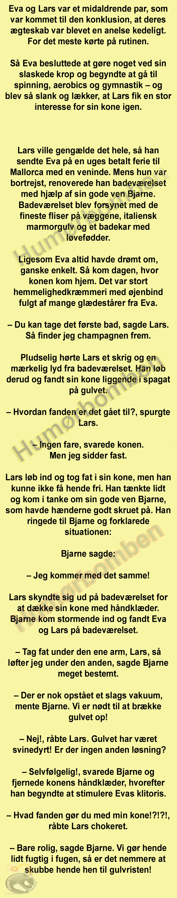 Eva og Lars var et midaldrende par