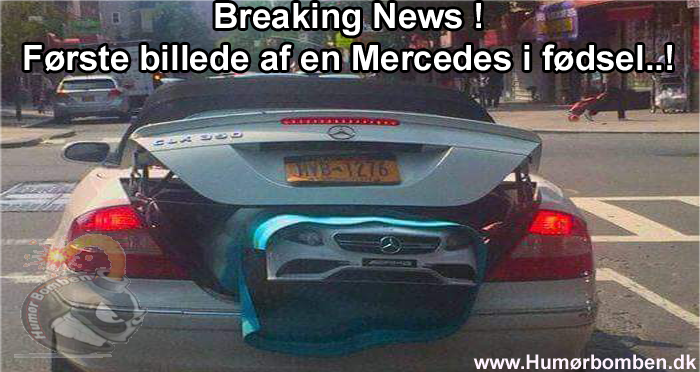 Første billede af en Mercedes i fødsel