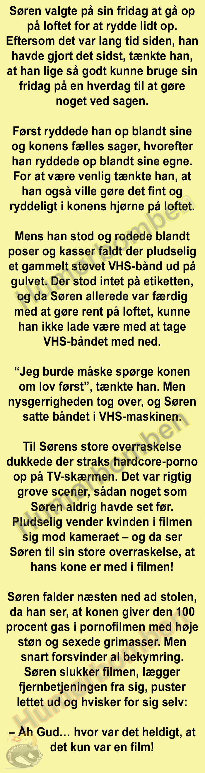 Søren valgte på sin fridag at gå op på loftet for at rydde lidt op
