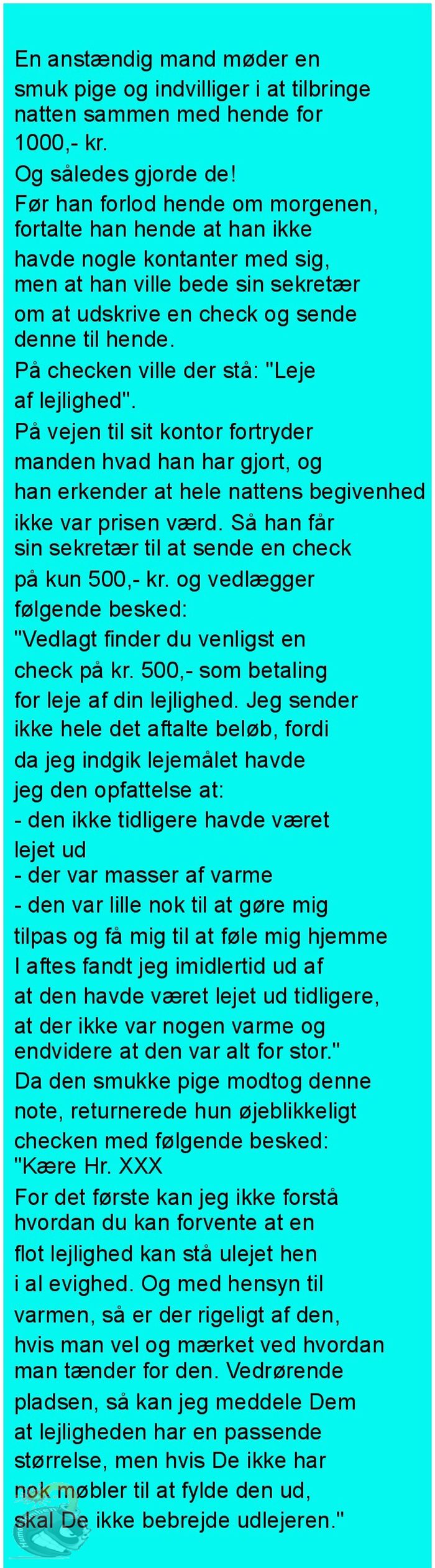 En anstændig mand møder en smuk kvinde