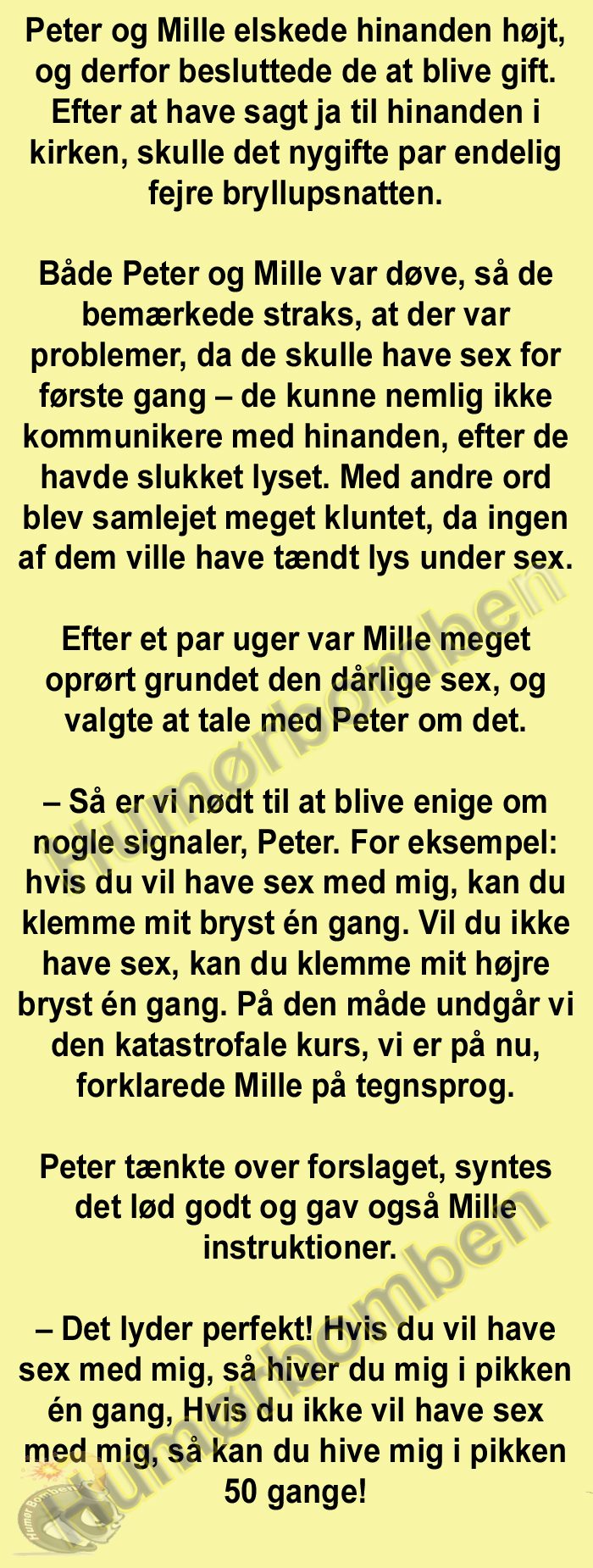 Peter og Mille elskede hinanden højt