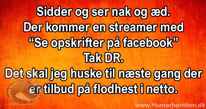 Sidder og ser nak og æd