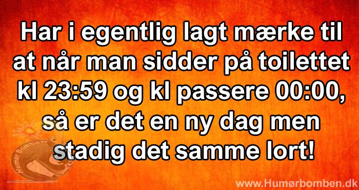 Har i egentlig lagt mærke til