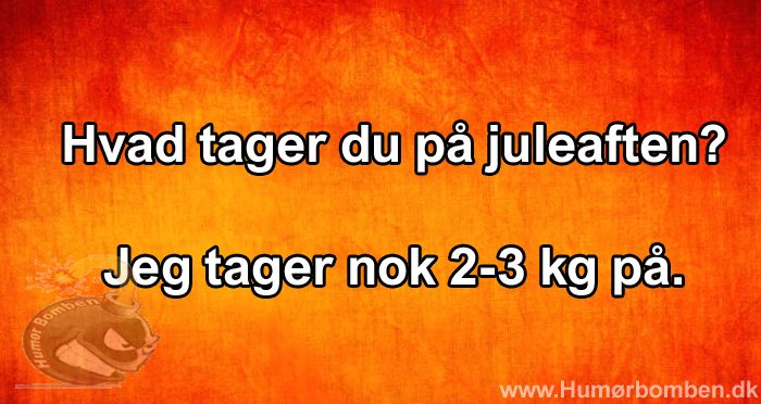 Hvad tager du på juleaften