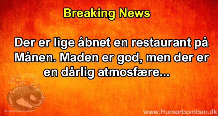 Der er lige åbnet en restaurant på Månen