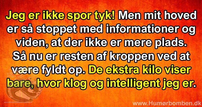 Jeg er ikke spor tyk