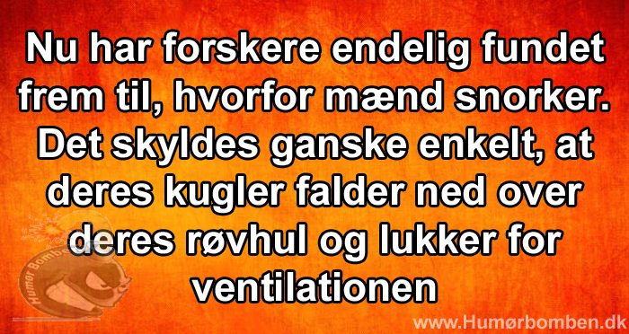 Nu har forskere endelig fundet frem til, hvorfor mænd snorker