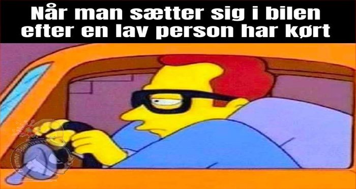 Når man sætter sig ind i bilen