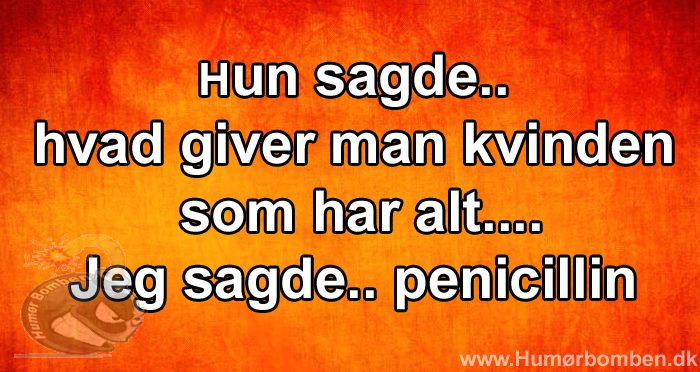 Hvad giver man kvinden som har ALT