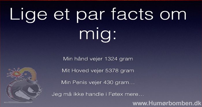Lige et par facts om mig