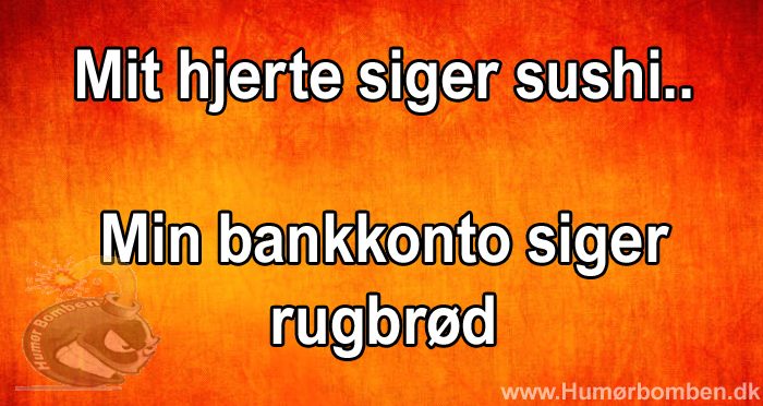 Mit hjerte siger sushi