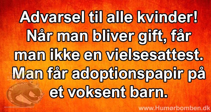 Advarsel til alle kvinder
