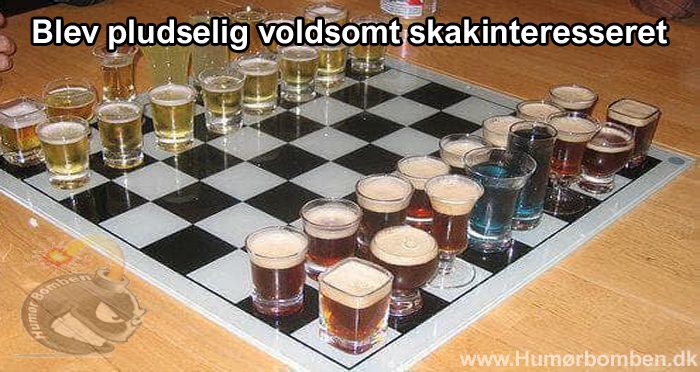 Blev pludselig voldsomt skakinteresseret