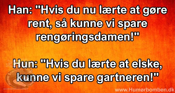 Hvis du nu lærte at gøre rent