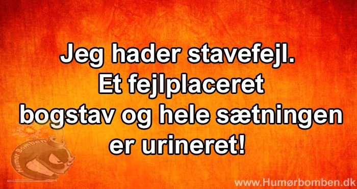 Jeg hader stavefejl