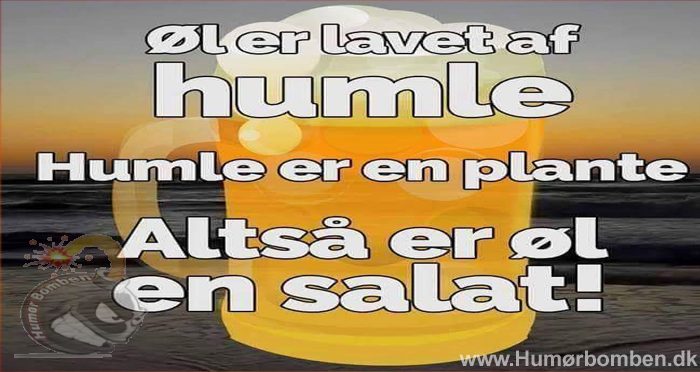 Øl er lavet af humle