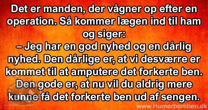 Det er manden, der vågner op efter en operation