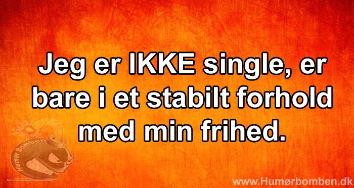 Jeg er IKKE single
