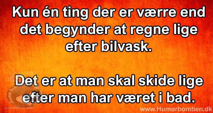 Kun én ting der er værre