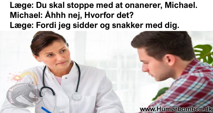 Michael er hos lægen