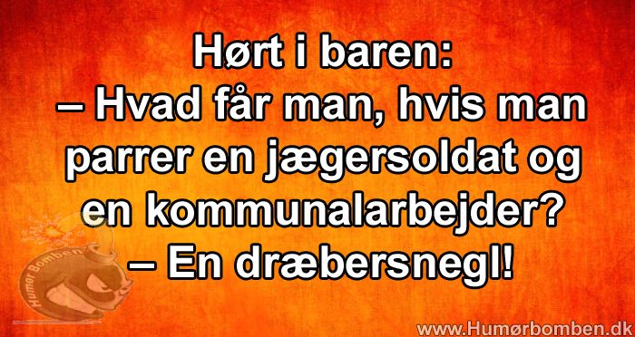 Hørt i baren