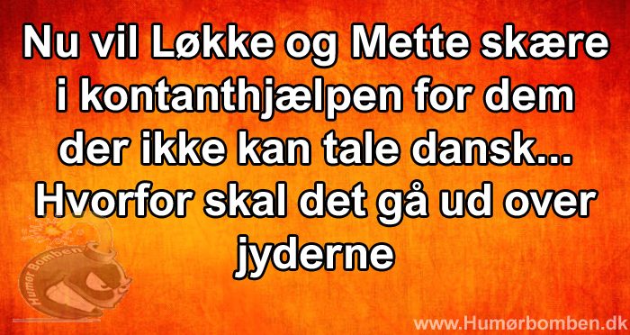 Nu vil Løkke og Mette skære i kontanthjælpen