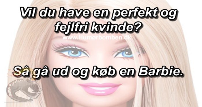 Vil du have en perfekt og fejlfri kvinde