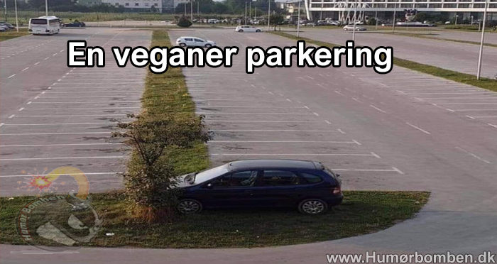 En veganer parkering
