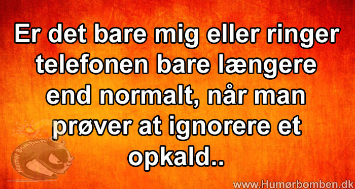 Er det bare mig