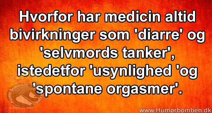 Hvorfor har medicin altid bivirkninger