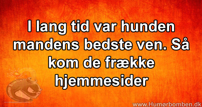 I lang tid var hunden mandens bedste ven